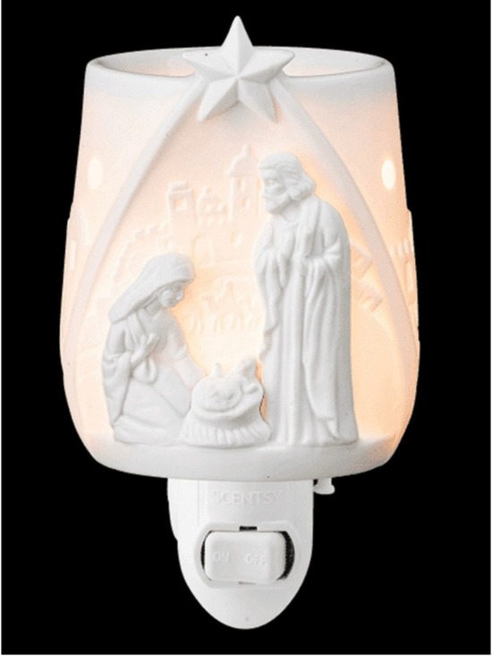 Scentsy Other - Scentsy “Rejoice” White Nativity Scene Plug-In Wax Warmer NWT